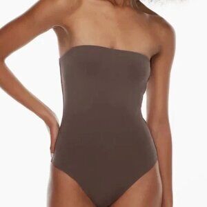 Aritzia Babaton Contour Tube Bodysuit - Brown Size L